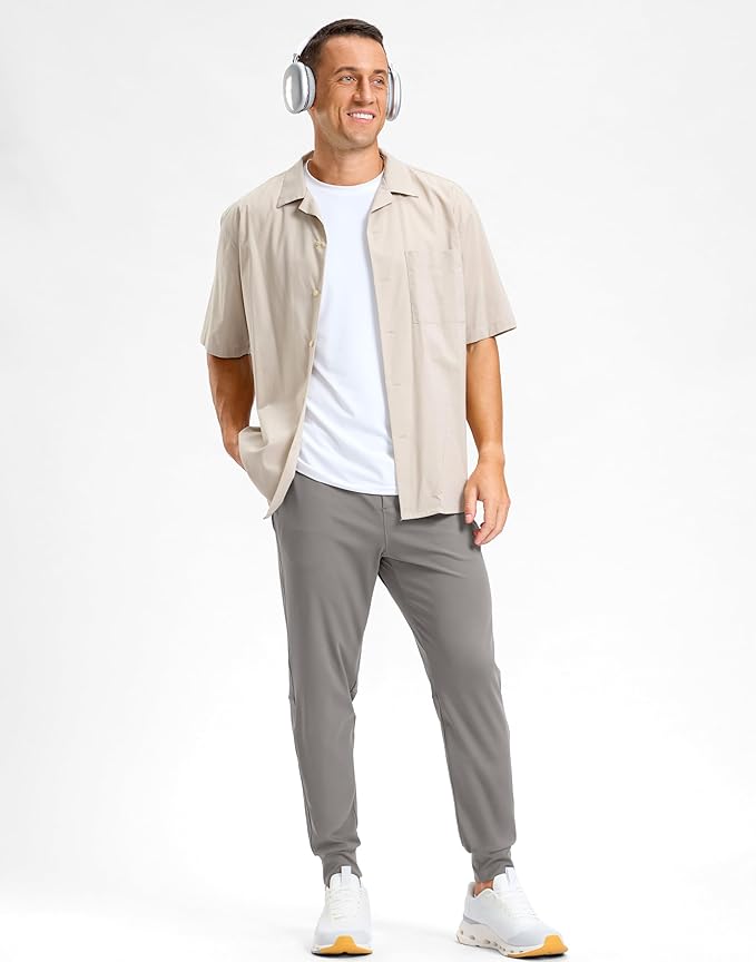 G Gradual Men's Golf Joggers Pants with Zipper Pockets Stretch Sweatpants Slim Fit Track Pants Joggers for Men Work Running