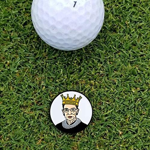 Balanced Co. Ruth Bader Ginsburg Golf Hat Clip with Enamel Magnetic Ball Marker