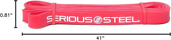 SERIOUS STEEL FITNESS Assisted 41" Pull-Up Band, Resistance & Stretch, Powerlifting & Pull-up Assist Loop (Single Band)