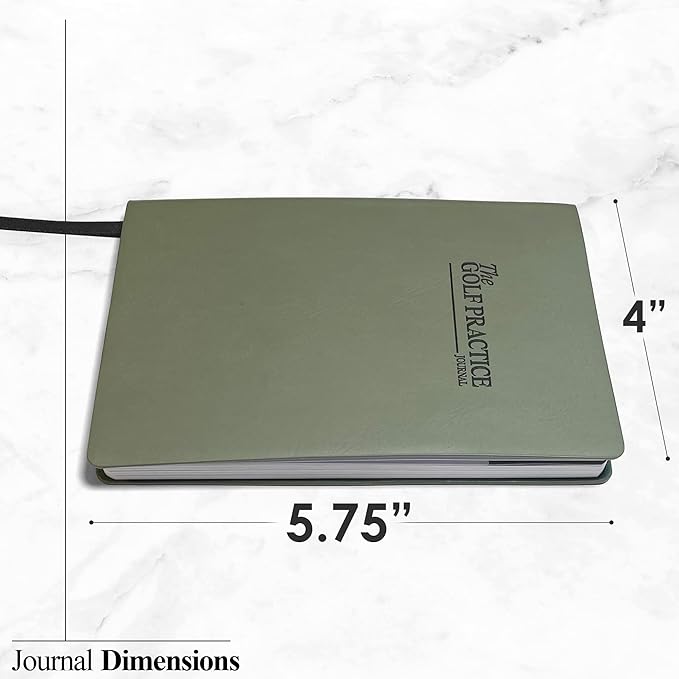 Maximize Your Practice, Track Progress, and Elevate Your Golf Game with Research-Backed Strategies, Stylish Leather Design, Track Club Yardages