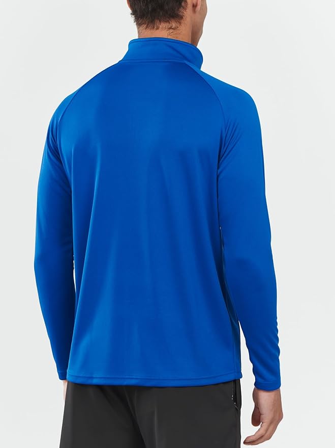 NORTHYARD Quarter Zip Pullover Men Running Shirt Long Sleeve Moisture Wicking Quick Dry Athletic Workout Shirts