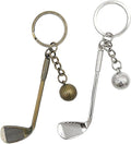 2 Pack Set Golf Keychain for Women Men Golfers,Golf Ball Pendant Charms Set Keychains Accessories Gifts For Car Key Ring,Backpacks,Hand Bag