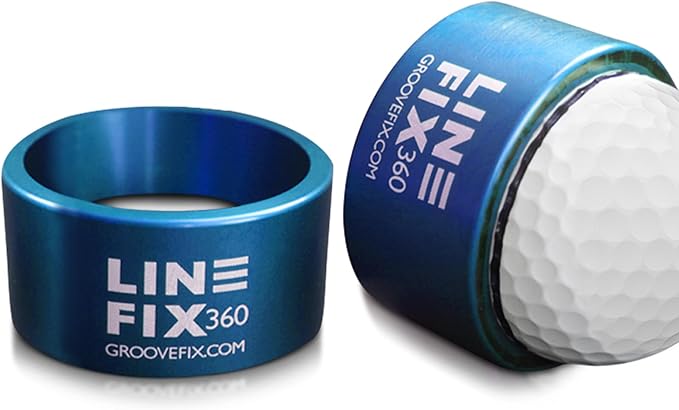 LineFix360 (BLUE) Golf Ball Alignment Marker – Precision 360° Line Tool for Enhanced Putting Accuracy