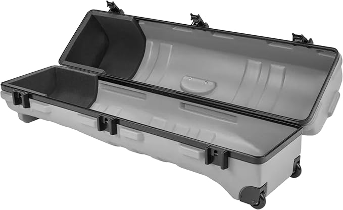 SKB Staff ATA Hard Shell Plastic Golf Travel Case for Cart Bags with Wheels - Heavy-Duty Rolling Club and Driver Carrier for Airline Transport, Impact-Resistant with TSA Locking Latches