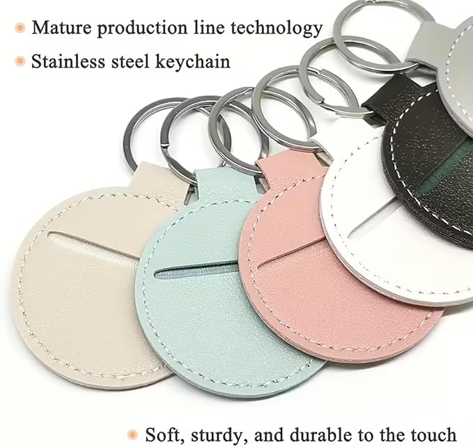 10Pack Personalized Leather Keychain Bulk, Custom Handmade Leather Key Chain Ring for Men/Women/Company Events