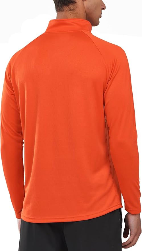 NORTHYARD Quarter Zip Pullover Men Running Shirt Long Sleeve Moisture Wicking Quick Dry Athletic Workout Shirts