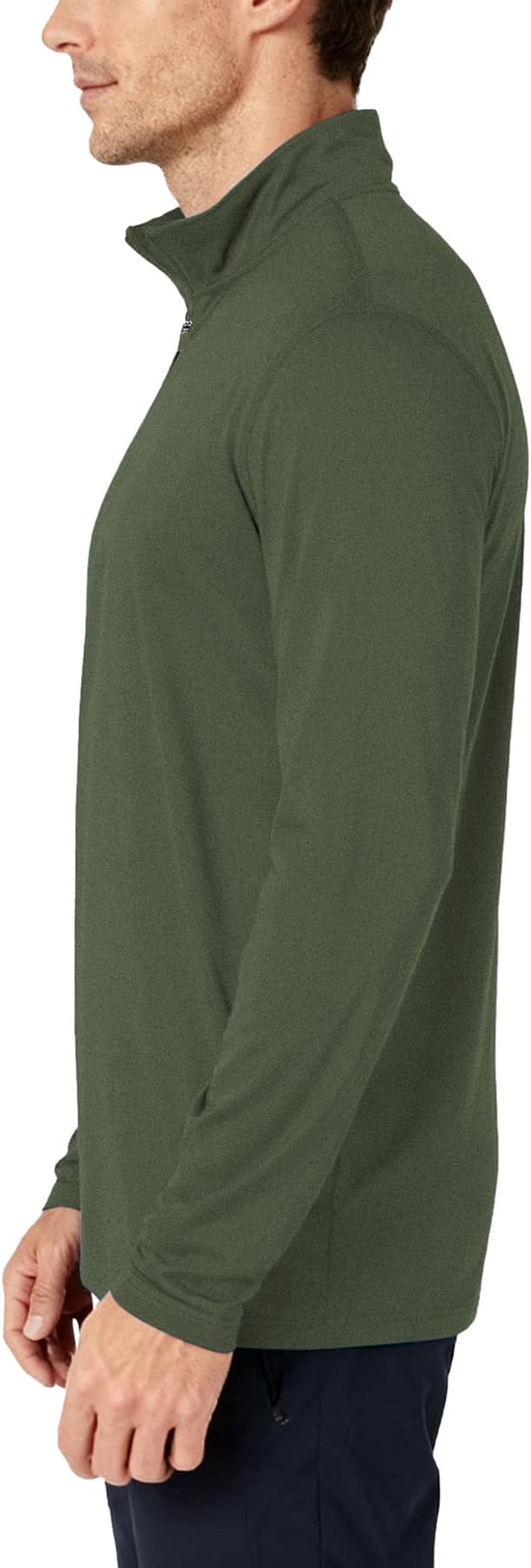 Mens Long Sleeve Shirts Quarter Zip Pullover UPF 50+ Sun Protection Wicking Moisture Workout Running Casual Athletic Tops