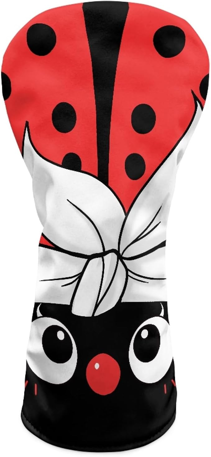 Golf Club Head Covers for Club Protective, Waterproof PU Leather Driver Fairway Wood Hybrid Head Cover