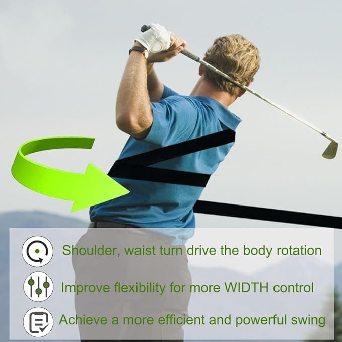 Golf Swing Trainer - Adjustable Golf Training Aid for Accuracy & Distance Control, Training Tool with Carry Case (Men/Women)