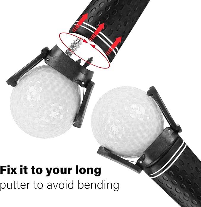 FINGER TEN Golf Ball Retriever for Putter Piker Upper 2/4/6/8/10 Pack Suction Cup Ball Grabber Tool with Screws Foldable Mini Ball Retrievers for Men Women Golfer