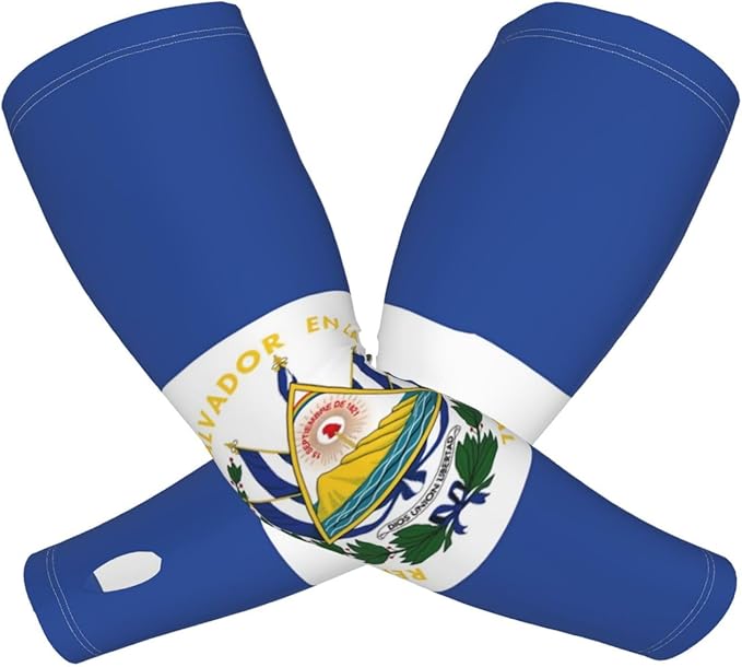 Cute Flag Arm Sleeves Cooling Sun Protection Sports Flag Sleeves for Men Women