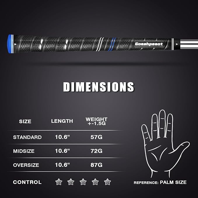 Wrap Golf Grips 13 Pack with Golf Grip Kit ,Golf Club Grips Outstanding Tackiness and Advanced Surface Texture Enhances Control