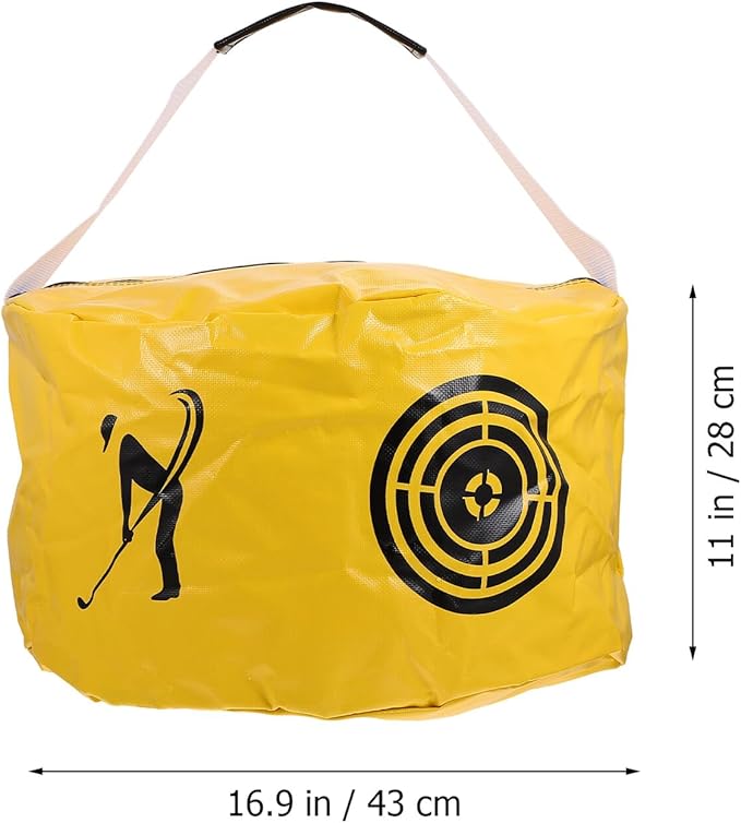 Golf Swing Training Practice Bag for Indoor Strength Accuracy Improvement Portable Hitting Aid for Posture Correction and Solid Contact