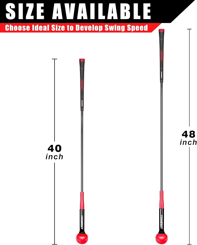 CHAMPKEY Golf Swing Trainer - Tempo & Flexibility Training Aids Warm-Up Stick Ideal for Golf Indoor & Outdoor Practice