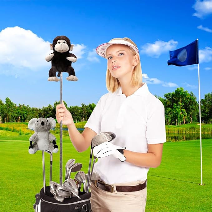 MAZEL Monkey Golf Club Head Cover for 460CC Driver,Woods