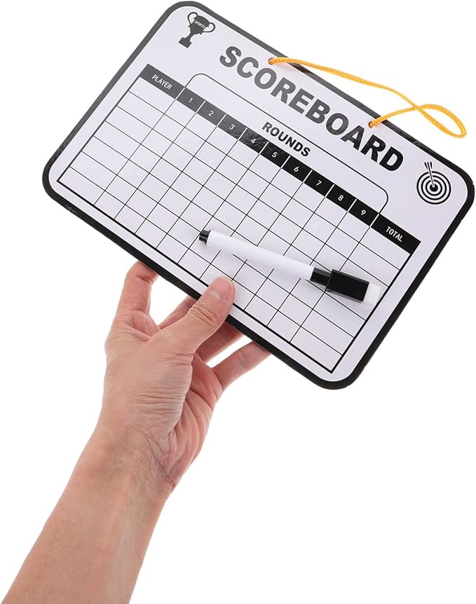 TOYANDONA 1Set Multi Use Golf Score Writing Board Double Sided Dry Erase Scoreboard for Golf Training and Score Tracking Durable User Friendly Design for All Ages