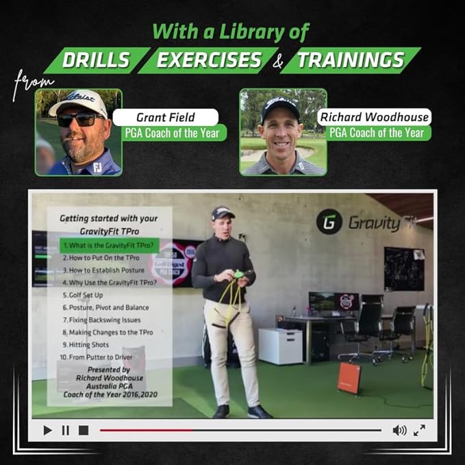 Golf Swing Performance Trainer Aid | Golf Swing Trainer Trusted by PGA Coaches | Backed by 30 Years Research | Elevate Your Golf Training | Enhance Strength, Stability, Rotation & Posture
