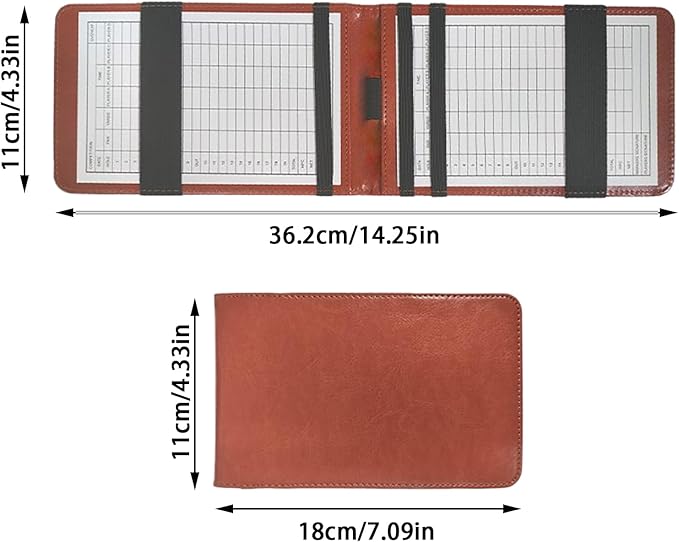 Golf Scorecard Holder,Portable Score Display Notebook for Practice Training Indoor Home Backyard Sports Club Recreation Competition Entertainment Simulation