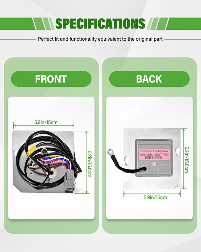 102511001 Golf Cart On Board Computer for Club Car 48V 2004-2015 Precedent, Replacement OBC for Power Control and Battery Charge, Golf Carts Onboard Computer