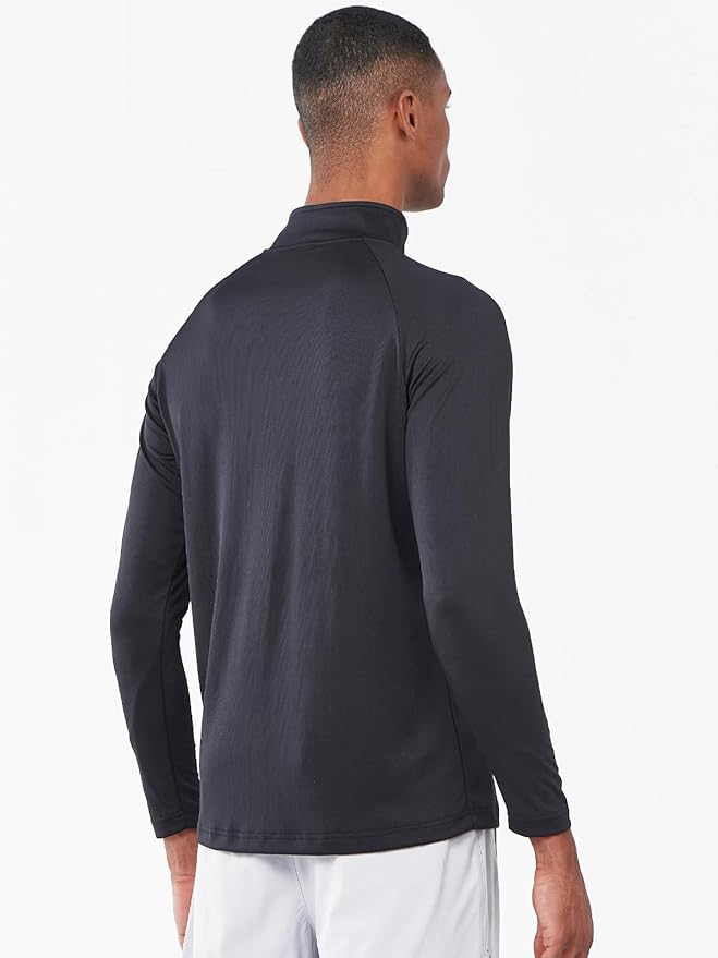 NORTHYARD Quarter Zip Pullover Men Running Shirt Long Sleeve Moisture Wicking Quick Dry Athletic Workout Shirts