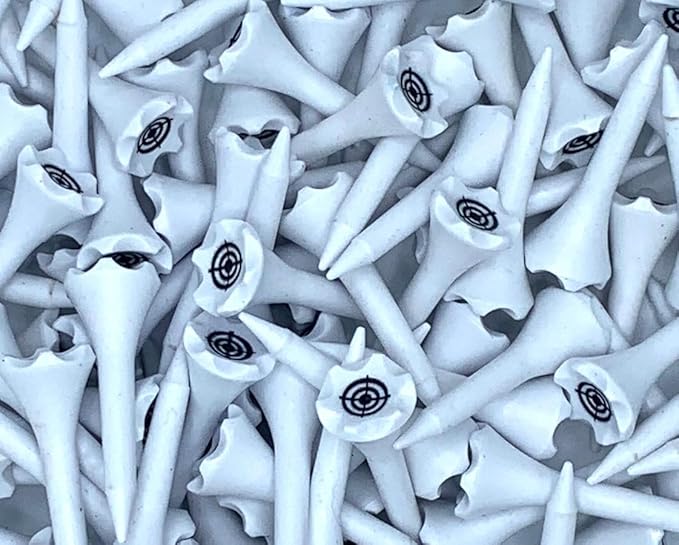 TRUESTRIKE Premium USA Golf Tees – 100-Pack Durable 3¼" / 2¾" Plastic Tees – Made in USA – Perfect Holiday Golf Gift