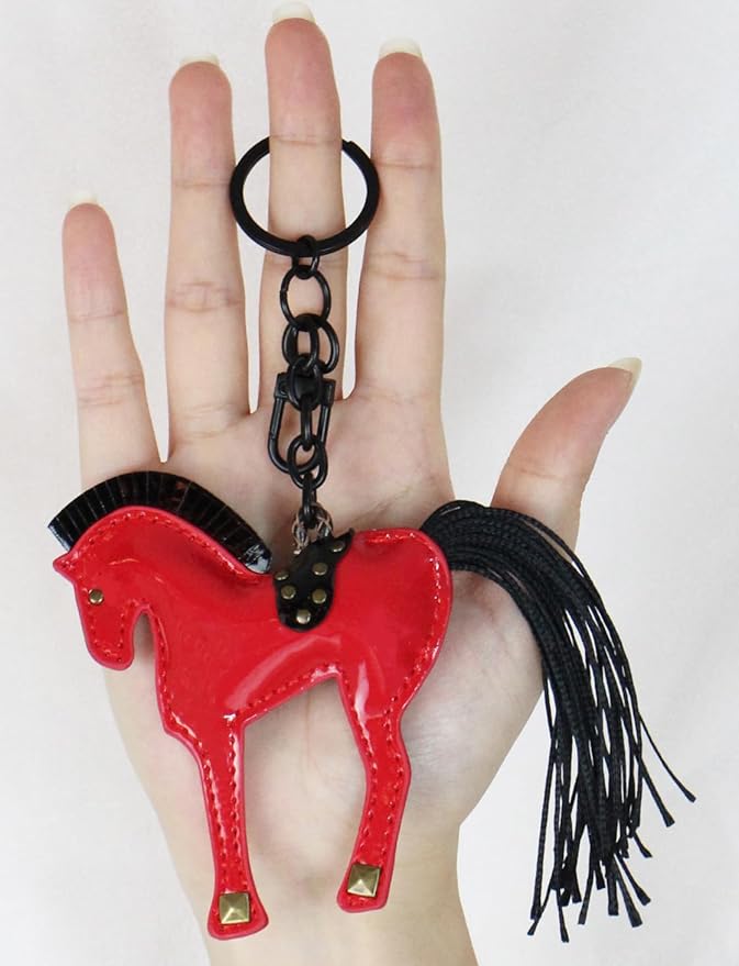 Horse Keychain, Hanging Charm Accessory for Purse, Bag and Backpacks Pony Key Chain for Women