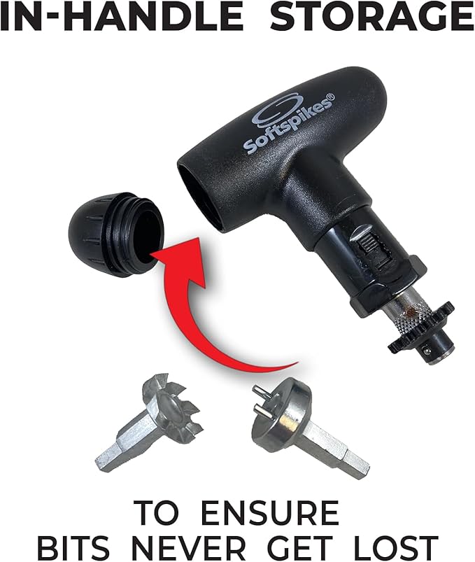 Softspikes Golf Cleat Kaddy - Attachments to Both Remove & Install Golf Spikes Quickly - Compatible with Any Insert System