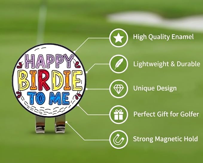 Funny & Unique Golf Ball Markers with Hat Clip – Food & Fun Icons – Perfect Golf Accessories & Gifts
