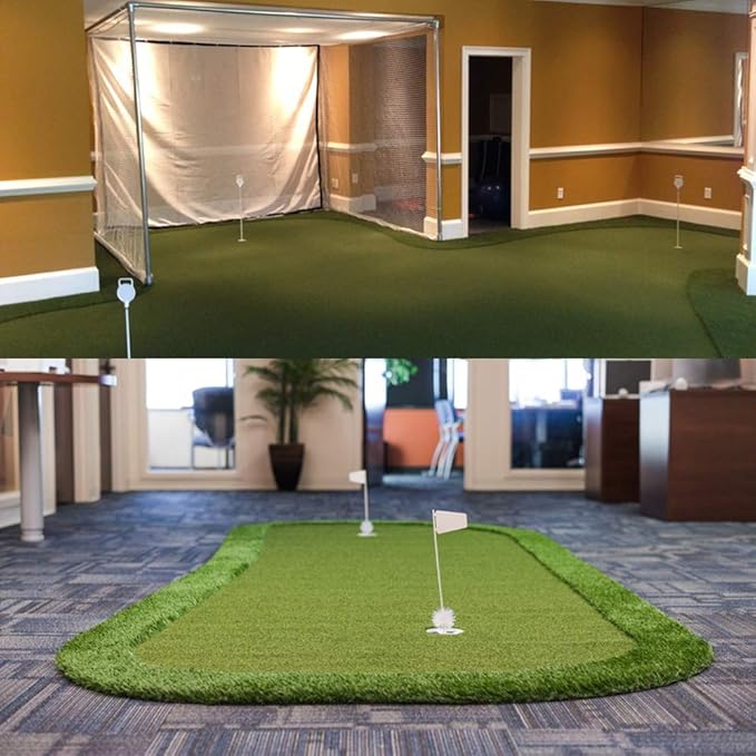 Pro Putting Green Golf Artificial Grass Turf 6FTX51FT， Indoor Outdoor Golf Training Mat, Synthetic Fake Grass for Baseball Football Gym Sports
