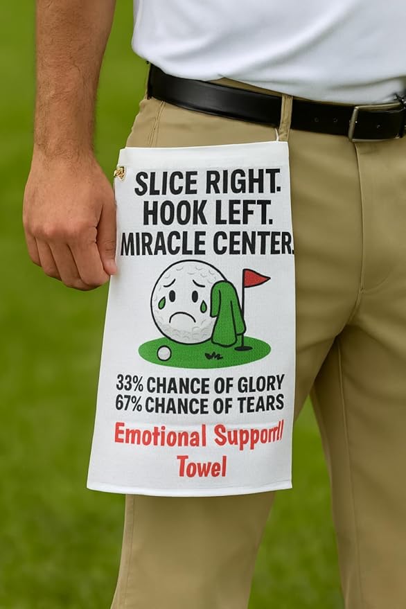 Funny Golf Towel, Unique Golfing Accessories, Sports Enthusiast, Golfer's Towels