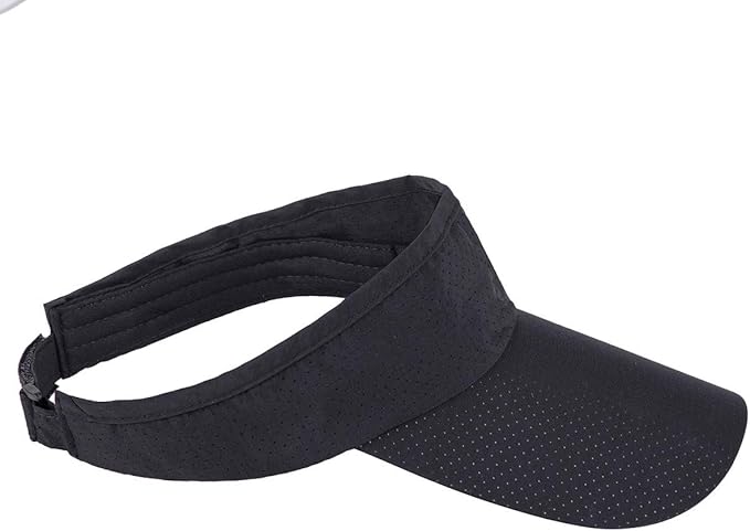 Sportmusies Sun Sport Visors Hat Fits Men Women, Running Golf Beach Cap Extra Long Brim Quick Dry Summer