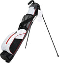 Golf Stand Bag, Lightweight Mini Golf Sunday Bag with Rain Cover and Removable Padded Shoulder Strap, 2 Model Options -2 Way Divider and 4 Way Divider, Waterproof Wear-Resistant Durable Fabric Golf Bag for Women and Men