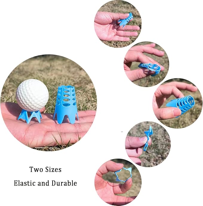 Plastic Golf Tees, Golf Simulator Tees for Home, Outdoor Indoor Golf Tees Simulator Practice Training, Golf Mat Tees for Winter Turf and Driving Range