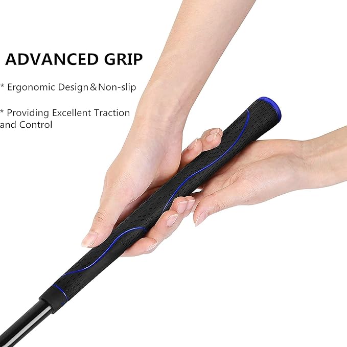 Golf Swing Trainer Aid 48"/40" Warm-Up Stick for Strength Flexibility Tempo Training Golf Practice Aid with Weighted Head Swing Corrector for Men Women