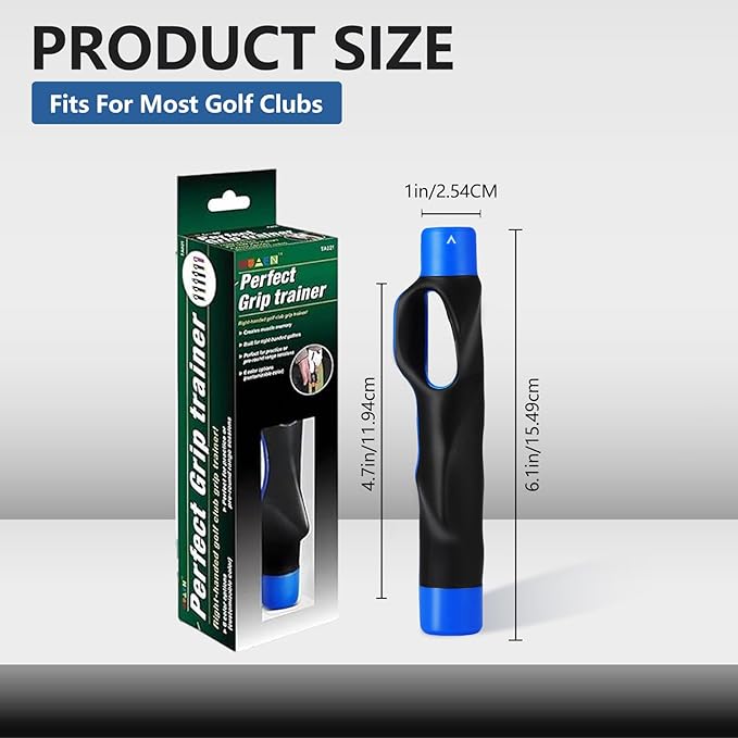 Golf Grip Trainer, Golf Training Grip, Golf Club Grips, Grip Trainer, Golf Grip, Attachment For Improved Hand Positioning On Golf Club
