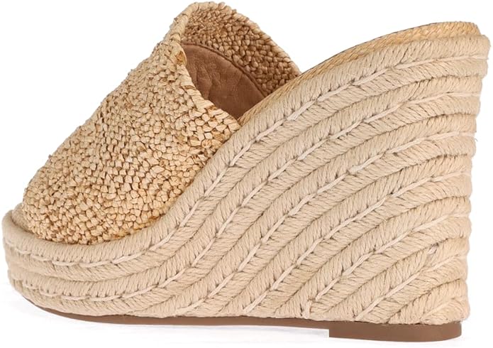 VICKI·VICKI Wedges for Women Platform Sandals Wedge Heels for Sandals Comfortable Summer Espadrille Shoes Ankle Strap&Open Toe