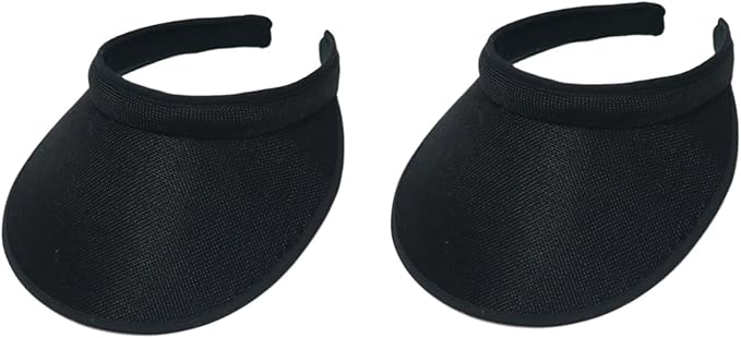 Cloth Covered Slip-On Visor for Women, Adjustable Cap Sports Sun Visors for Men