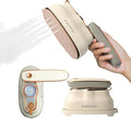Steamer For Clothes, Steamer ＆ Iron 2 In 1,Portable Handheld travel Steam,1200W 15s Heat Up for Travel Size,Wrinkle Remover,200ml Tank,3 Modes for dress shirts for home travel,Beige, 120V