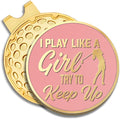 Pink Golfer Ball Marker with Magnetic Hat Clip, Funny Golf Accessories Gifts for Men Women, Novelty Birthday Gifts for Men Women Golfer Fan
