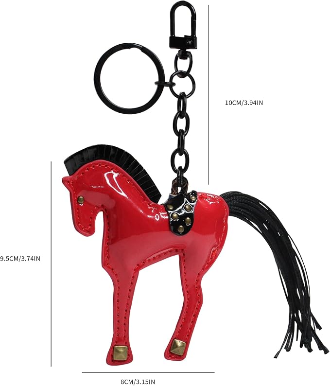 Horse Keychain, Hanging Charm Accessory for Purse, Bag and Backpacks Pony Key Chain for Women