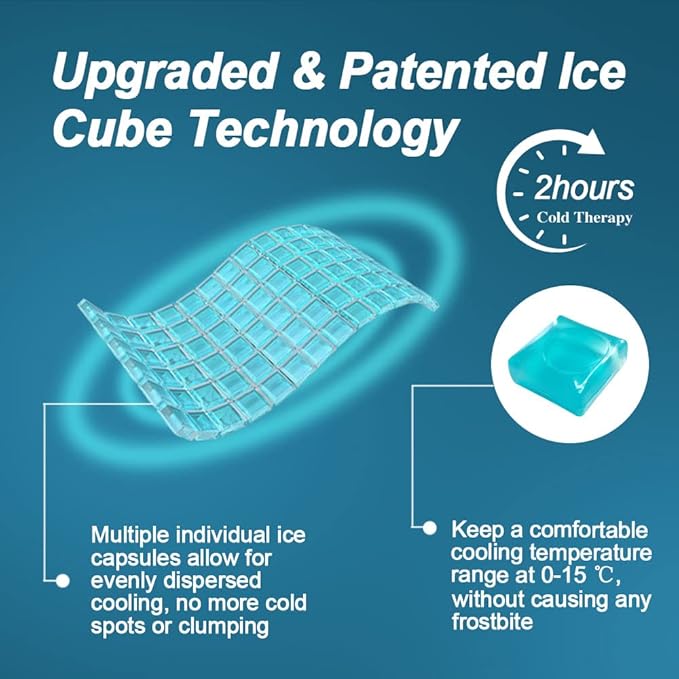Large Ice Pack for Back Pain Relief, 2 Hours Long Lasting Cold Lower Back Wrap, FSA Eligible, Flexible Cold Pack for Lumbar Pain, Sciatica, Coccyx, Herniated or Degenerative Disc, Surgery