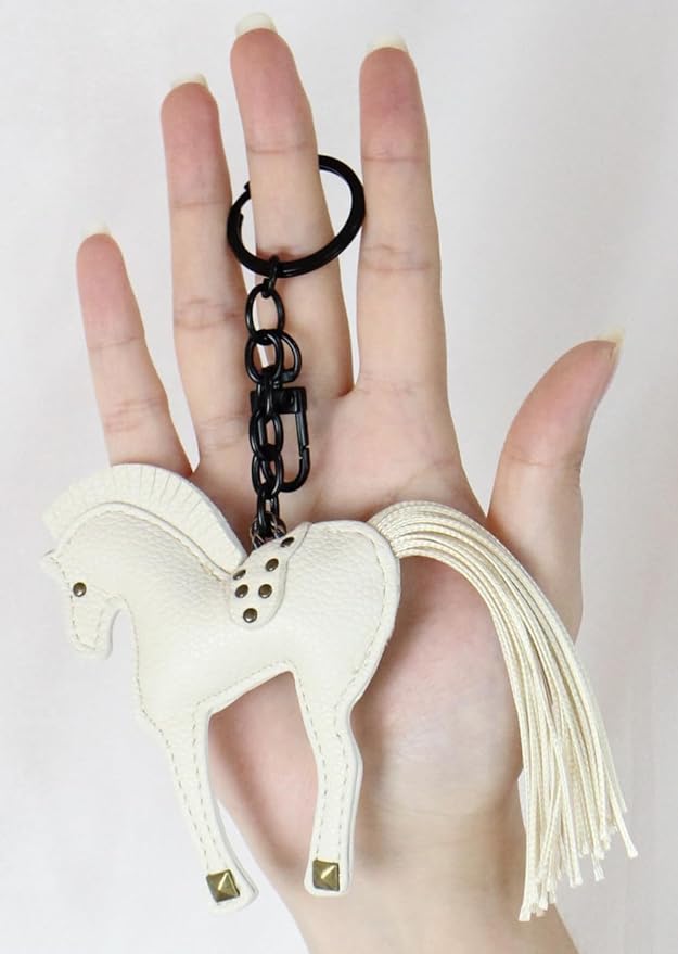 Horse Keychain, Hanging Charm Accessory for Purse, Bag and Backpacks Pony Key Chain for Women