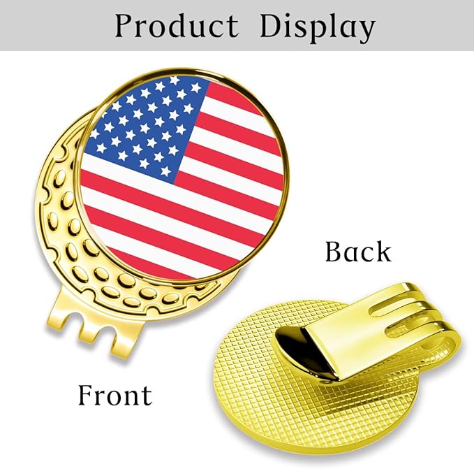 Personalized Golf Ball Marker Hat Clip – Custom Magnetic Ball Marker with Your Photo, Name, Logo or Initials – Unique Golf Gift for Men, Dad, Coach, Golfer