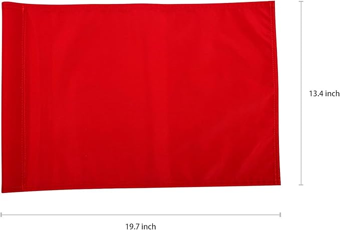 Green Golf Training Flag, Nylon Putting Green Target, Indoor/Outdoor Backyard Garden Portable, 19.7" x 13.4"