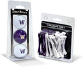 Team Golf NCAA Logo Imprinted Golf Balls (3 Count) & 2-3/4" Regulation Golf Tees (50 Count), Multi Colored