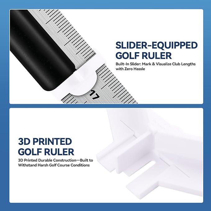 Golf Club Ruler - Fitting Tool - Length Measure - Swing Weight - Works with Swanson