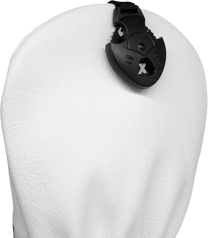 Golf Club Headcover for Driver Covers, Fairway Wood Covers, Hybrid Covers Pocker Style Premium Leather 3 Wood Headcover Set with Interchangeable No. Tags