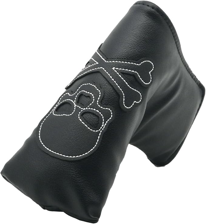 4 Pcs Golf Club Head Covers PU Leather Skull Golf Club Covers for Drivers, Fairway Woods, and Hybrids Fit Most Golf Clubs Golf Headcovers Set