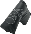 4 Pcs Golf Club Head Covers PU Leather Skull Golf Club Covers for Drivers, Fairway Woods, and Hybrids Fit Most Golf Clubs Golf Headcovers Set