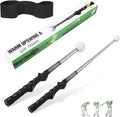 Lineslife Golf Grip Swing Training Aid, Retractable Golf Swing Training Aid for Right Handed Golfers,Golf Grip Trainer Attachment for Indoor Practice, Golf Accessories